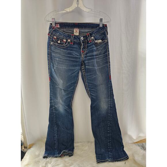 True Religion Women's Joey Boot cut Jeans size 27 - Picture 1 of 13